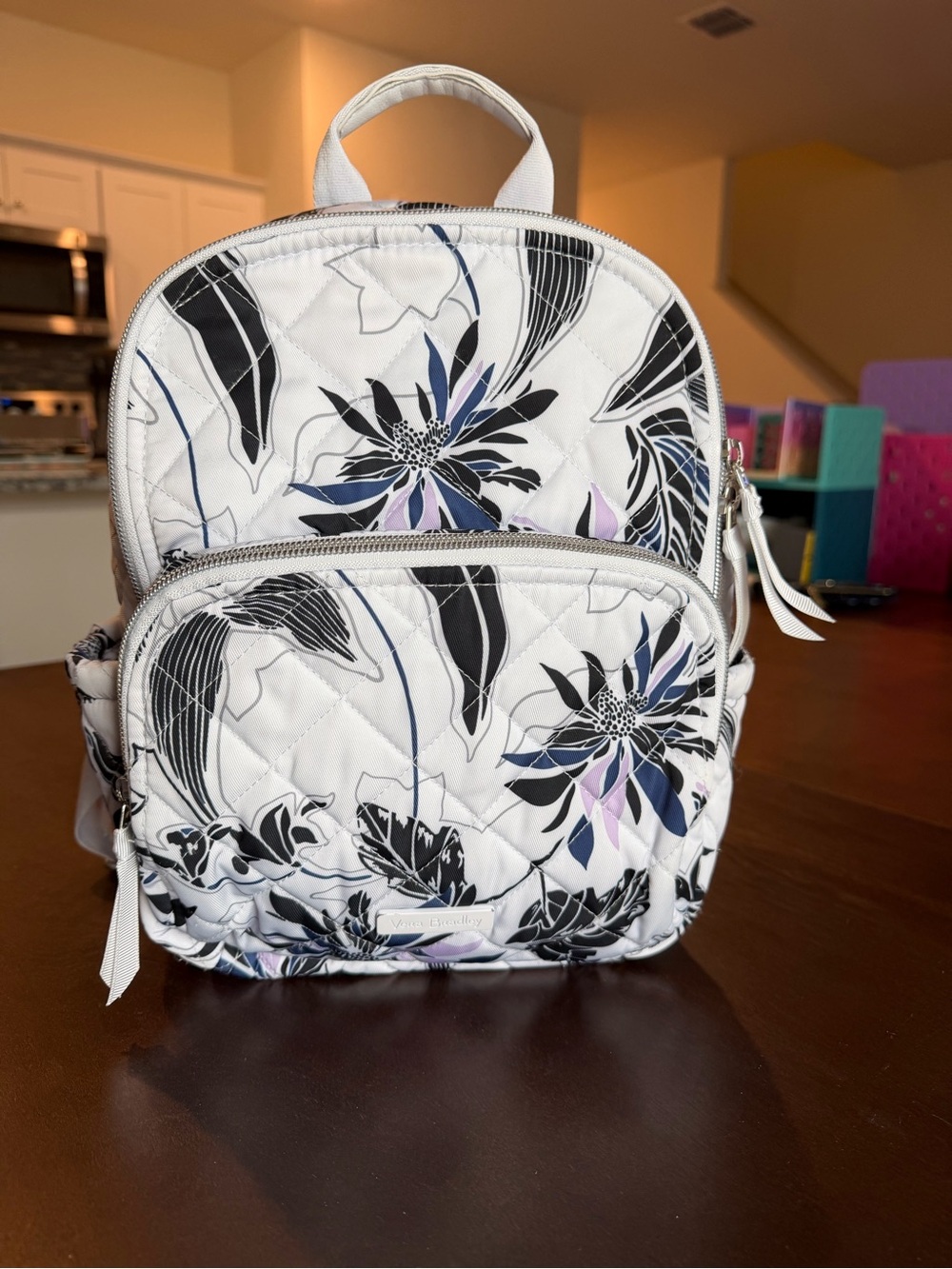 Vera Bradley Performance Twill Small Backpack in Twilight Garden